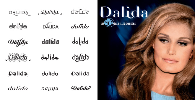 Album Dalida 50 plus belles chansons - logos
