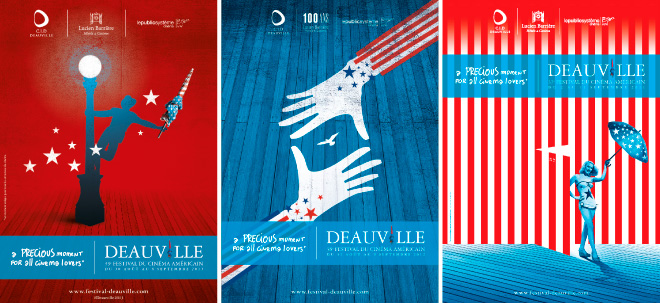 Affiche du Festival du Cinéma Americain de Deauville 2013 - 2012 - 2011