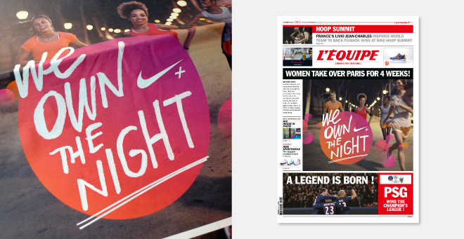 Journal L'Equipe Nike
